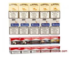 vente de cartouche de cigarette + cendrier + briquet