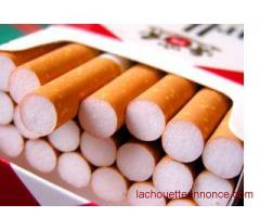 vente de cartouche de cigarette + cendrier + briquet